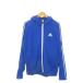  Adidas adidas CLIMA365 Parker обратная сторона шерсть спортивная одежда O синий голубой Zip выше с капюшоном . длинный рукав боковой линия /MN17 #ECD003