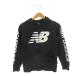  New balance NEW BALANCE Parker жакет спортивная одежда детская одежда ( для мальчика ) 140 чёрный черный длинный рукав Logo принт /AH35