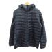  Uniqlo UNIQLO пуховик верхняя одежда джемпер XL темно-синий темно-синий с капюшоном . длинный рукав стеганое полотно /PP #ECB004 мужской 