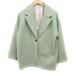  Nico and Niko and.. Woolly Tec Пальто Честерфилд внешний midi длина одноцветный 3 mint green /FT #ECB004 женский 