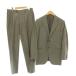  Burberry BURBERRY выставить костюм tailored jacket брюки полоса шелк .40R серый /ES #GY53 мужской 