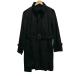  Barneys New York BARNEYS NEW YORK ремень есть пальто с отложным воротником стеганое полотно подкладка L чёрный черный /MZ #ECD004 мужской 