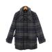  Tommy Hilfiger TOMMY HILFIGER полупальто "даффл коут" темно-синий темно-синий в клетку длинный рукав кривошип кнопка /AH24 #ECD004 мужской 