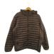  Uniqlo UNIQLO пуховик верхняя одежда XL чай Brown с капюшоном . стеганое полотно длинный рукав /AO12 #ECD004 мужской 