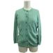  Cynthia Rowley CYNTHIA ROWLEY ансамбль вязаный cut and sewn 2 mint green одноцветный раунд шея длинный рукав /KK #ECA005