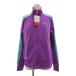 не использовался товар Puma PUMA с биркой спортивная куртка верхняя одежда L фиолетовый лиловый зеленый длинный рукав воротник-стойка рукав узор /SX #GY99 женский 