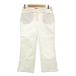  гарантия Lee Visconti GALLERY VISCONTI Sabrina pants 3 белый белый одноцветный кромка разрез /SX #GY99 женский 