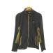  Nike NIKE DRI-FIT джерси жакет спортивная одежда M чёрный черный Gold цвет длинный рукав воротник-стойка Zip выше /AO21