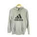  Adidas adidas Parker тянуть over спортивная одежда L серый длинный рукав Logo принт с капюшоном ./MN17 #ECA005 мужской 