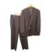 Lanvin LANVIN костюм выставить жакет брюки формальный R50-46-85 чай Brown двойной breast длинный рукав необшитый на спине 9852 /MN7