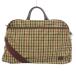  Dux DAKS сумка "Boston bag" 2WAY желтый желтый бежевый в клетку Logo plate /IB #ECE006 женский 
