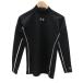  Under Armor UNDER ARMOUR Baseball компрессионная одежда SM чёрный черный с высоким воротником длинный рукав Logo принт #ECA006 мужской 