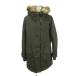  seven Dayz солнечный teiSEVENDAYS=SUNDAY Mod's Coat с хлопком M зеленый хаки с капюшоном . с мехом длинный рукав /AH26 #ECA006 женский 