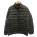  Uniqlo UNIQLO жакет пуховик верхняя одежда XL чёрный черный камуфляж рисунок воротник-стойка длинный рукав /KK #GY70 мужской 