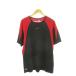  Nike NIKE PERFORMANCE cut and sewn сетка спортивная одежда XL чёрный черный красный красный раунд шея короткий рукав Logo переключатель /MN35