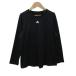  Adidas adidas спортивная одежда футболка cut and sewn L чёрный черный длинный рукав /SM10 #ECB006 женский 