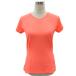  Puma PUMA спортивная одежда футболка cut and sewn M neon розовый V шея короткий рукав Logo принт /HO8 #ECB006 женский 