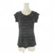  Nike NIKE MILER RUNNING DRI-FIT футболка бег jo серебристый gM чёрный черный V шея короткий рукав общий рисунок /CK19 #ECB006 женский 