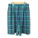  Burberry zBurberrys 90s Vintage 2 tuck юбка-брюки шорты L зеленый зеленый в клетку плиссировать шерсть FX240-614-77 /RY