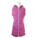  Adidas adidas жилет длинный длина Golf M фиолетовый лиловый с капюшоном . безрукавка Zip выше Logo /MN11 #ECA007