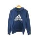 Adidas adidas Parker спортивная одежда S синий голубой Logo принт длинный рукав тянуть over /MN28 #GY70 мужской 