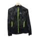  Nike NIKE спортивная одежда жакет воротник-стойка M чёрный черный серый общий рисунок сетка переключатель /HO2 #ECD008 мужской 