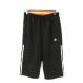  Adidas adidas шорты спортивная одежда M чёрный черный боковой линия Logo принт /MN42 #GY08 мужской 
