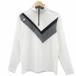  Descente DESCENTE одежда для гольфа cut and sewn M "теплый" белый половина Zip длинный рукав /HO30 #ECD008 мужской 