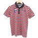  Tommy Hilfiger TOMMY HILFIGER Golf одежда рубашка-поло M красный красный окантовка рисунок короткий рукав Logo вышивка /YS61 #ECD009 мужской 