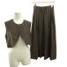 Kei Be efKBF Urban Research короткий лучший tuck flair юбка выставить длинный длина one чай Brown /RY #GY70reti-
