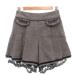  axes femme axes femme юбка-брюки брюки M серый серый плиссировать гонки поддельный карман короткий талия резина /SC #ECA009
