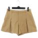 e-ji-bai Aqua Girl AG by aquagirl брюки Short шоу хлеб передний Zip ламе одноцветный бежевый низ /T2 женский 