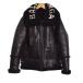  Balenciaga BALENCIAGA 17AWbomba Rudy asia кольцо жакет мутон кожаный жакет Logo 38 чёрный черный 518095 TSH11 мужской 