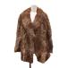 roti колено Rotiny меховое пальто меховое пальто средний длина внешний 9 чай Brown /AN #GY99 женский 
