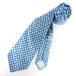  Hermes HERMES галстук широкий галстук общий рисунок шелк Франция производства синий голубой #GY99 мужской 