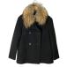 B&amp;Y United Arrows BEAUTY&amp;YOUTH красота &amp; Youth Chinese racoon мех бушлат шерстяное пальто S черный 1625-120-3166
