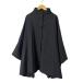 patterntorso передний открытие режим пончо внешний воротник-стойка PK-00864 F черный 