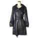  Armani Exchange A/X ARMANI EXCHANGE искусственный мутон пальто жакет Zip выше средний длина XS черный #GY99 женский 