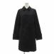  Aquascutum AQUASCUTUM пальто 8 темно-синий темно-синий отложной воротник длинный рукав средний длина /SX #GY08 женский 