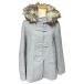  Zara ZARA длинный рукав полупальто "даффл коут" полный Zip одноцветный серый XS женский 
