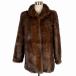  норка пальто мех натуральный мех MINK Brown 9 M соответствует женский 