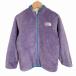  The North Face THE NORTH FACE 2WAY двусторонний флис с хлопком жакет длинный рукав Logo вышивка лиловый бежевый 130 Kids 