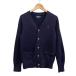  Polo bai Ralph Lauren Polo by Ralph Lauren вязаный кардиган длинный рукав V знак шея Mark вышивка темно-синий размер 150 Kids 