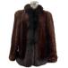  SaGa норка SAGA MINK норка мех лисы меховое пальто натуральный мех темно-коричневый 11 L соответствует женский 