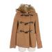 Max Mara we k end линия MAX MARA WEEKEND LINE Short полупальто "даффл коут" с мехом шерсть melt n36 бежевый 