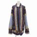 Saks Fifth Avenue Folio Collection Vintage стеганная куртка двусторонний шелк шелк M синий серия /UO женский 