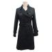  Untitled UNTITLED прекрасный товар тренчкот длинный длина 1 S чёрный черный JH153-99305JJ #YHS4 женский 