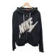  Nike NIKE Parker тренировочный Zip выше большой Logo чёрный черный XL женский 
