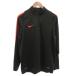  Nike NIKE спортивная одежда cut and sewn половина Zip Logo вышивка длинный рукав XL серый /FF мужской 