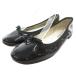  Repetto Repetto плоская обувь балетки туфли-лодочки 37 чёрный черный эмаль лента /TQ #IBO100 женский 